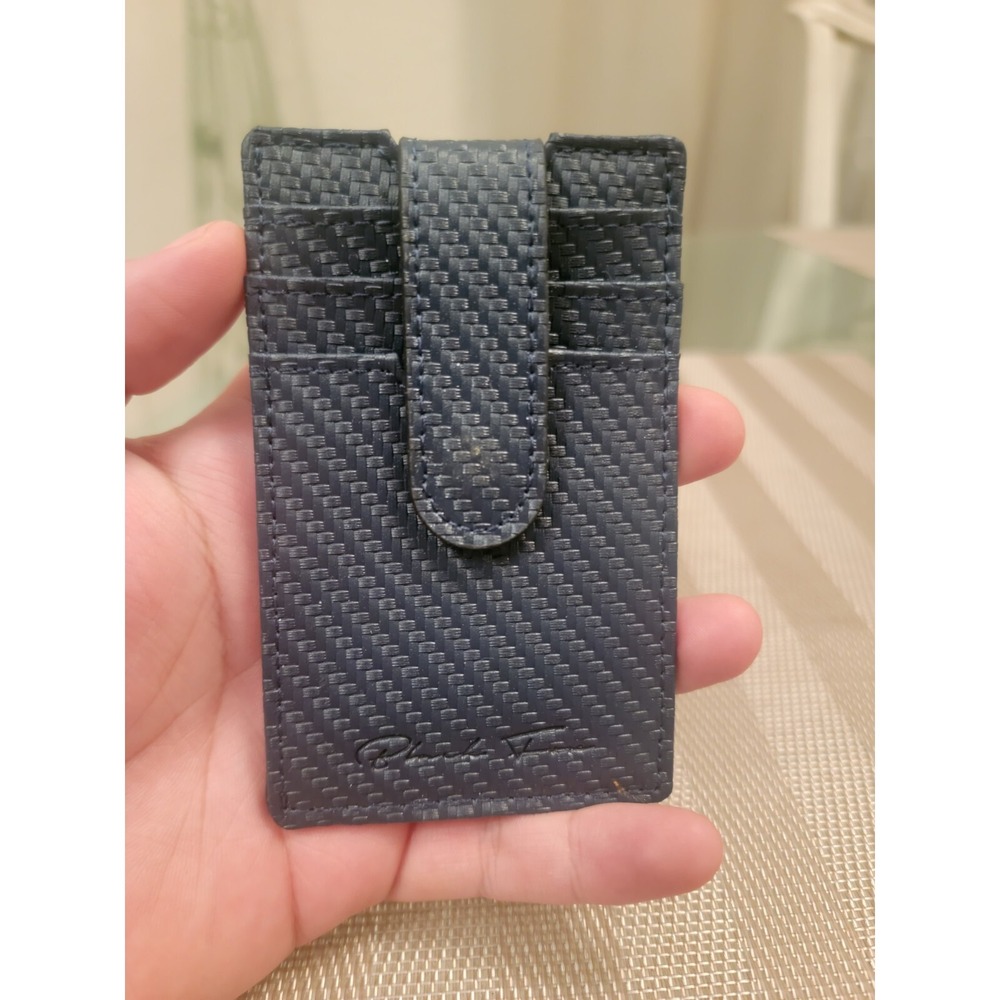 Men Genuine Leather Card Wallet Slim Money Clip Credit Card ID Holder Purse New